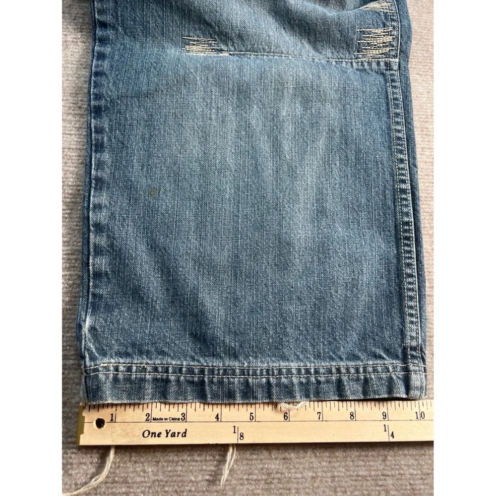 Pure Playaz Carpenter Jeans Mens 38x31 Blue Double‎ Knee Baggy Y2K Streetwear